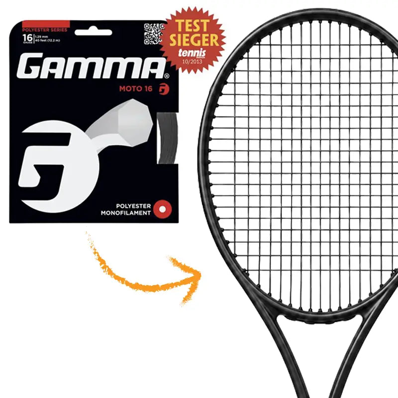 Besaitung mit GAMMA Moto 17 (12,2 m, schwarz, 1,24 mm)