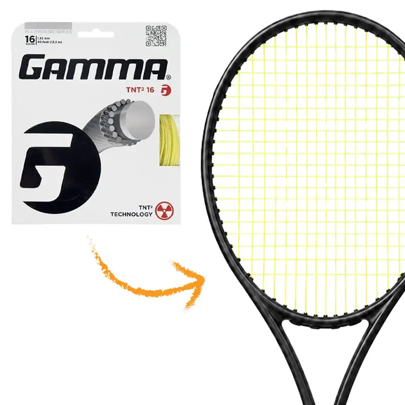 Besaitung mit GAMMA TNT 17 (12,2 m, neongelb, 1,27 mm)